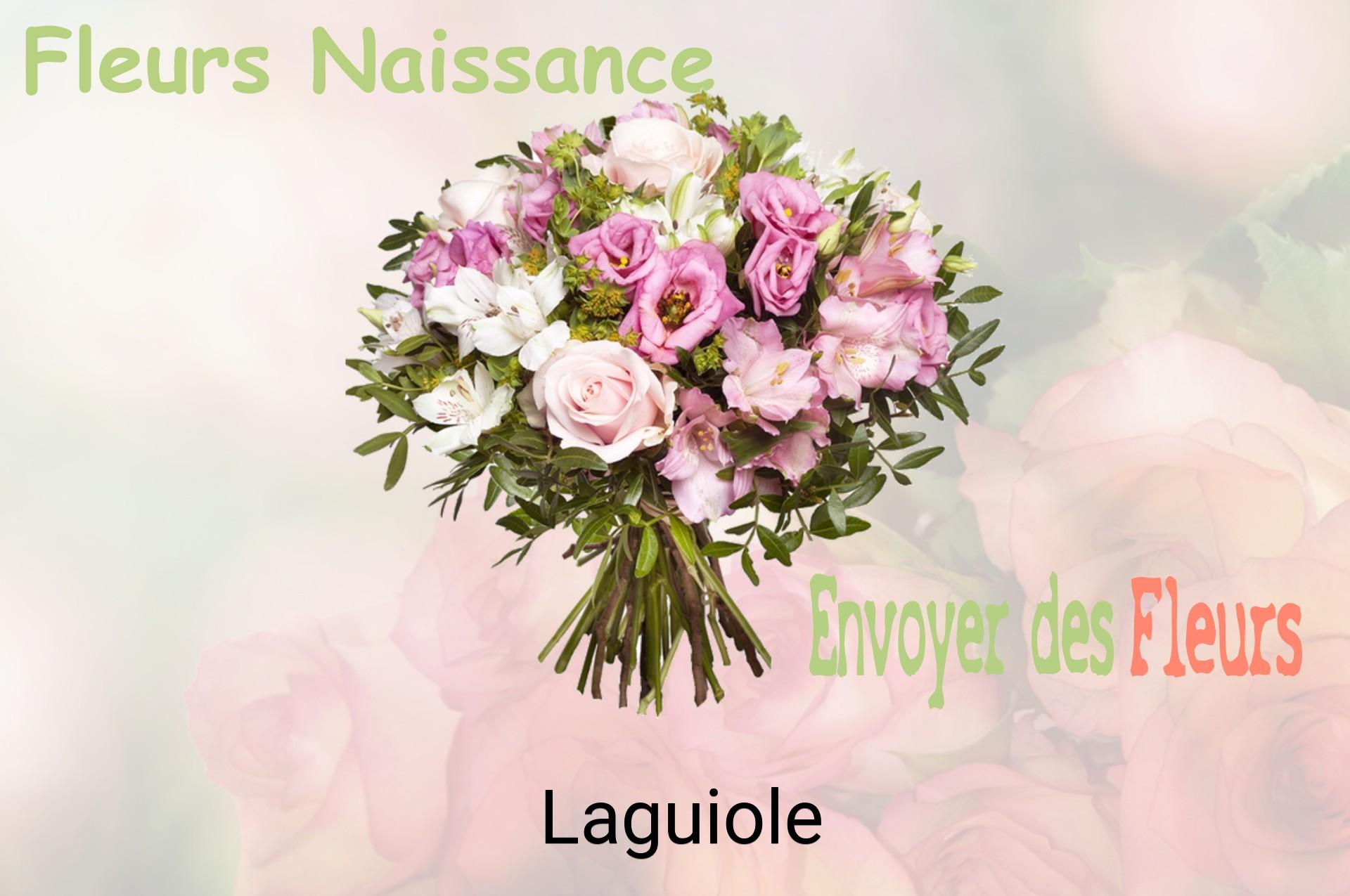 Bouquet de fleurs de naissance livré à Laguiole